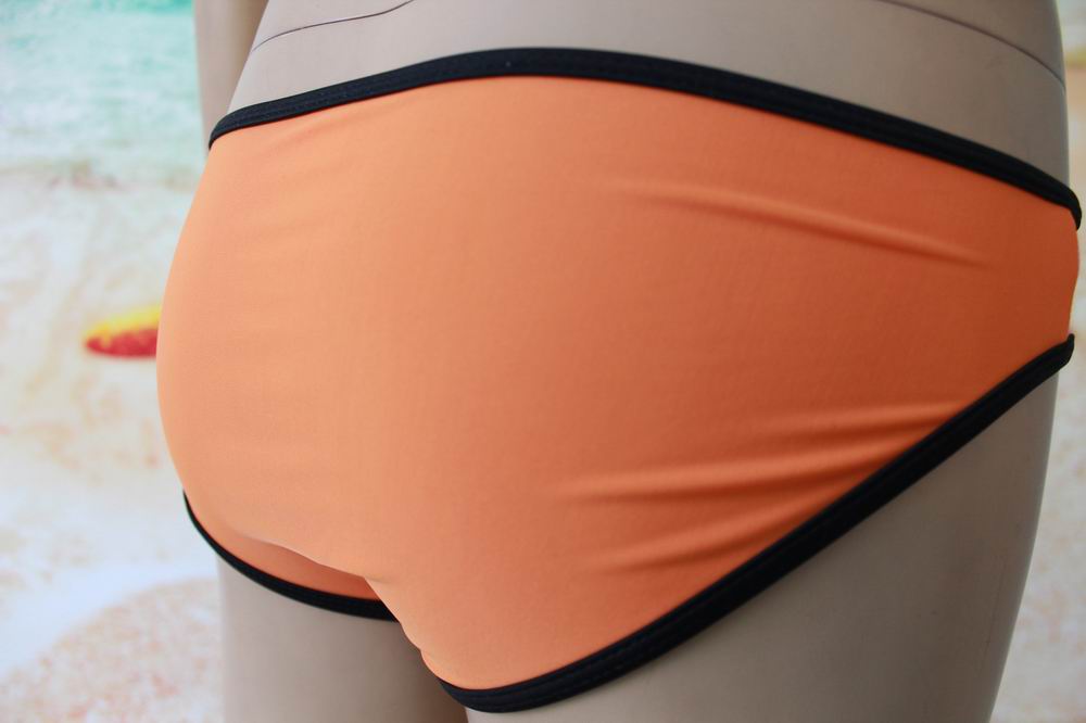 F4297-4Multi Colour Neoprene - Pink and Orange bikini